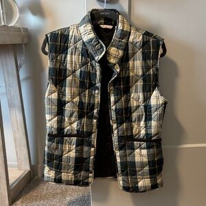 Barbour Plaid Quilted Vest